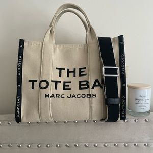 Marc Jacobs Beige and Black Crossbody Tote Bag